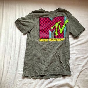 MTV shirt Brand MTV color grey and pink size 10-12
